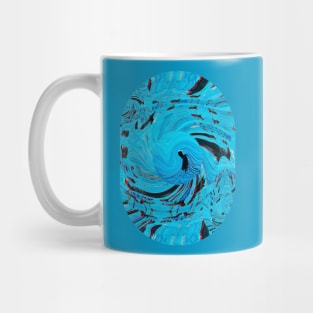 Bird in water, psychedelic nature artwork Mug